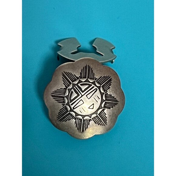 Vintage (Possibly) Sterling Silver Native American Hopi Button covers set - Picture 4 of 6